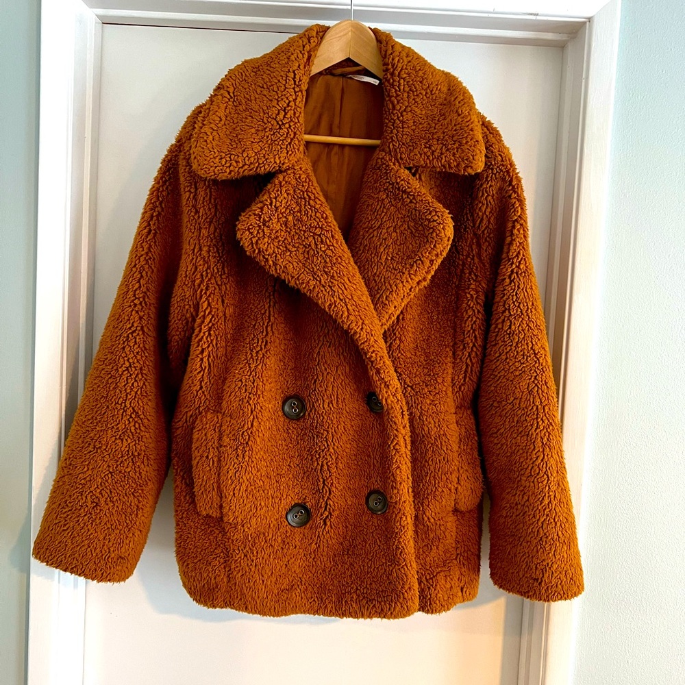 Free People teddy bear coat
